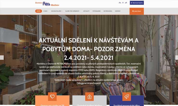 web Domov Petra Mačkov